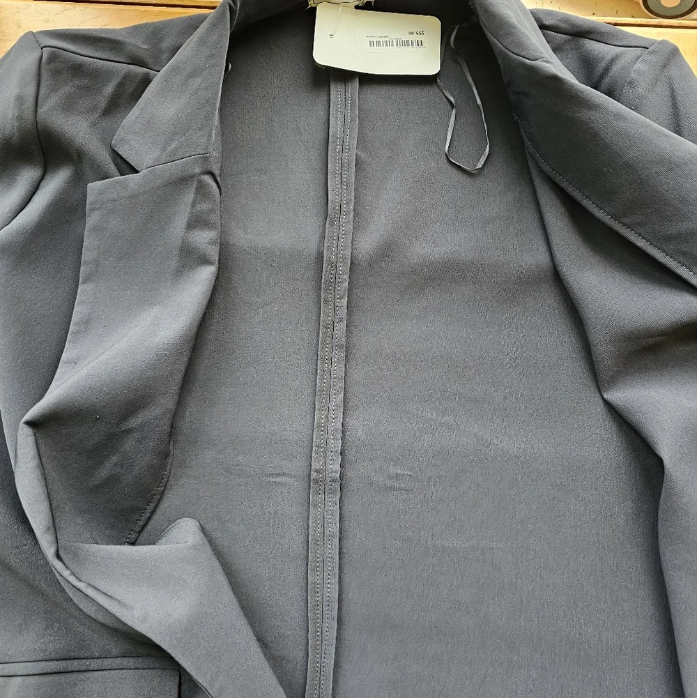 HAVE NWT Charcoal Gray Open Cardigan‎ Women's Size M